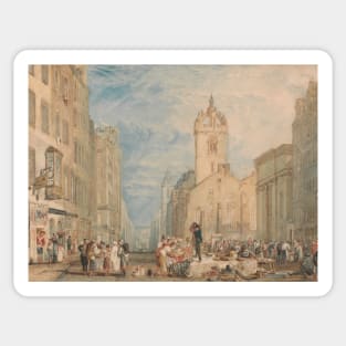 High Street, Edinburgh by J.M.W. Turner Sticker